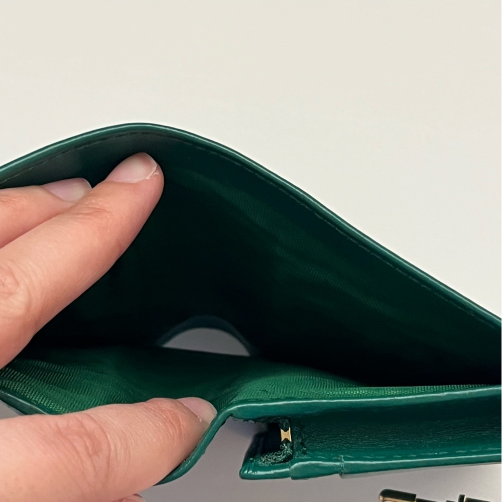 Gucci Jackie 1961 Card Case Wallet in Emerald Green - Picture 16 of 17